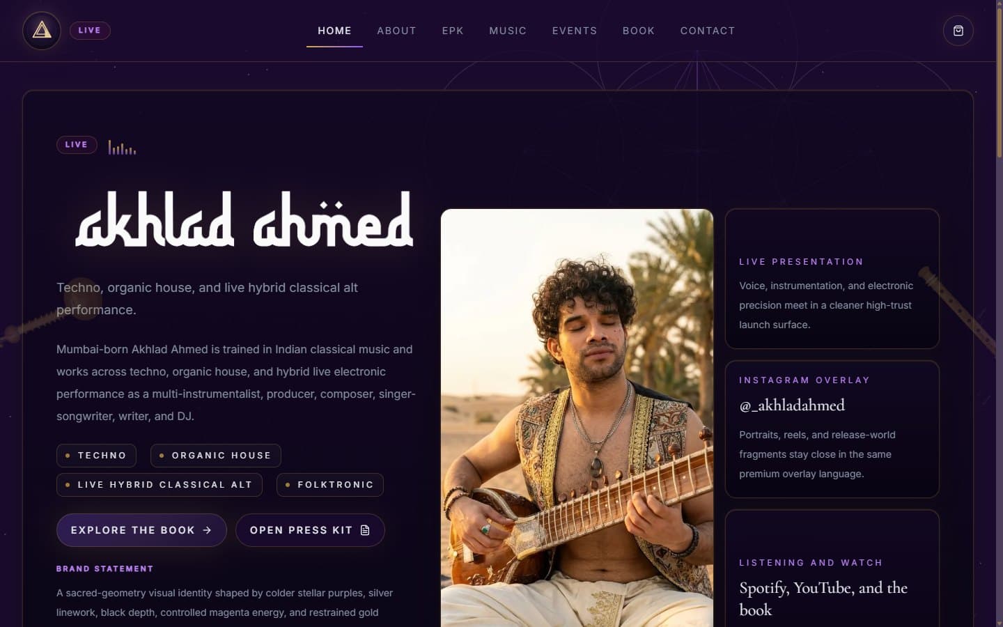 Akhlad Ahmed website